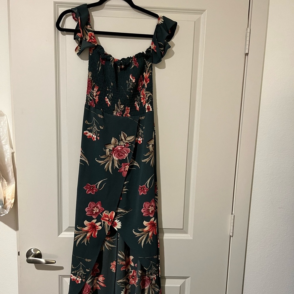 Windsor Floral High Low Midi Dress